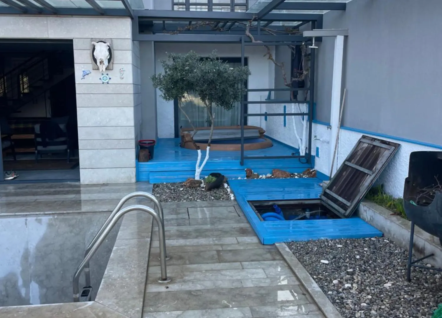 Bodrumda Deniz Ve Doga Manzarali Full Esyali Lueks Villa